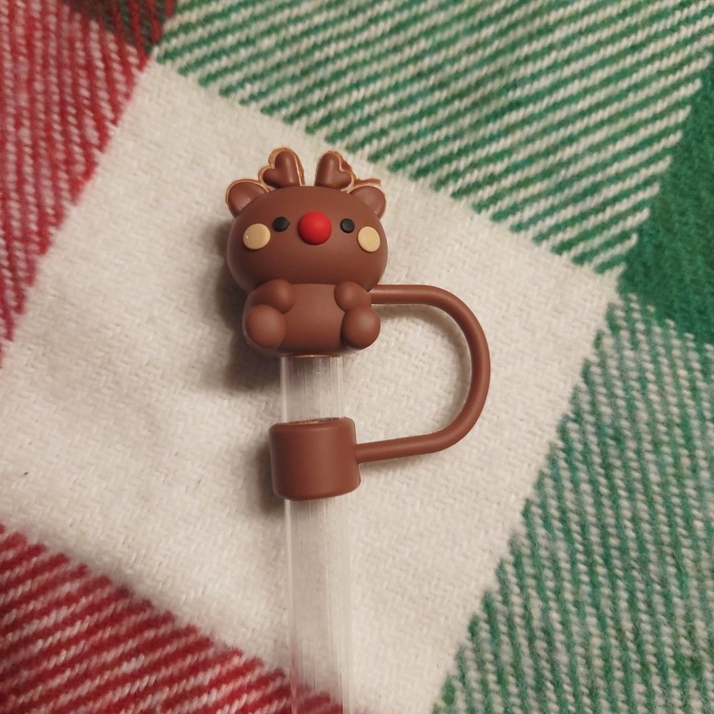 NEW 5pc Stanley Christmas Straw Topper Cup Cover Accessory Stocking Stuffer - Picture 5 of 10